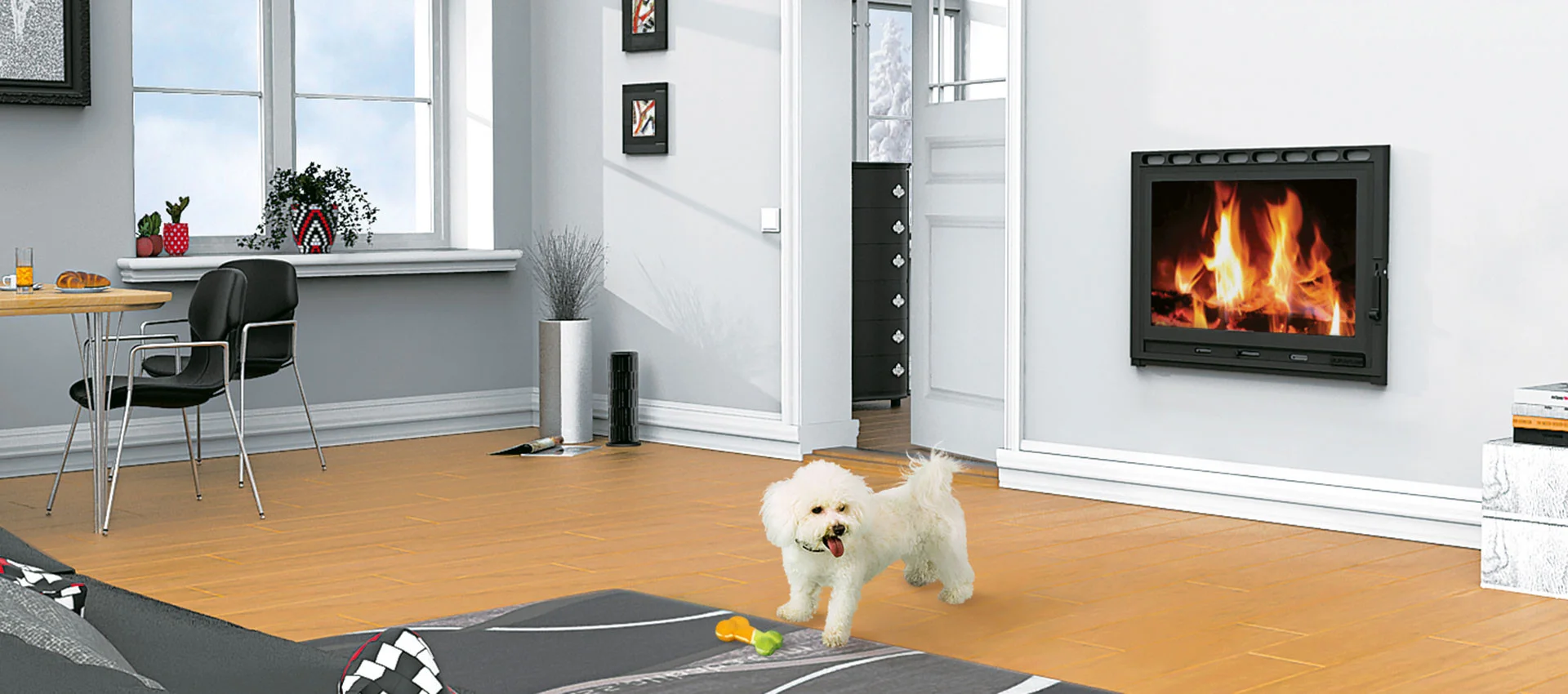 0-112-Header Alfa Plam Kamin Na Čvrsto Gorivo Ugradni - Fku R