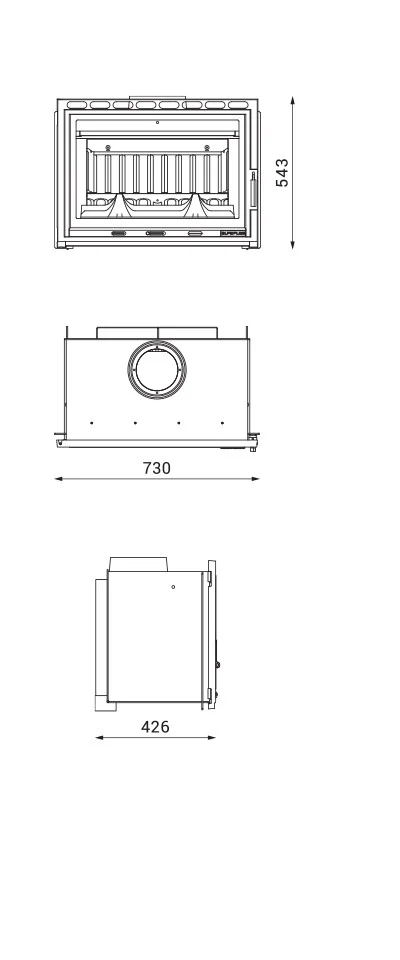 0-112-Spec Alfa Plam Kamin Na Čvrsto Gorivo Ugradni - Fku R