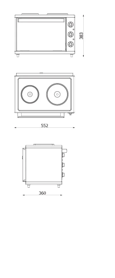 15970-Spec Alfa Plam Mini Električni Štednjak Alfa Mini Elektrik