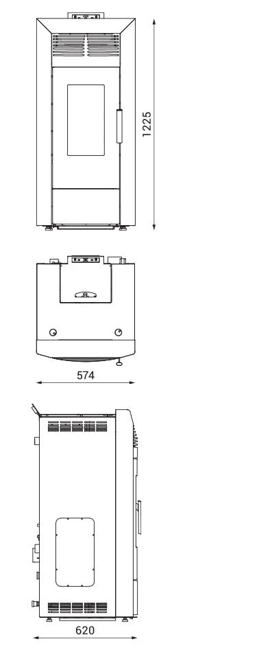 20450-spec Alfa Plam peć na pelet za etažno grijanje COMMO LIVENA VRATA