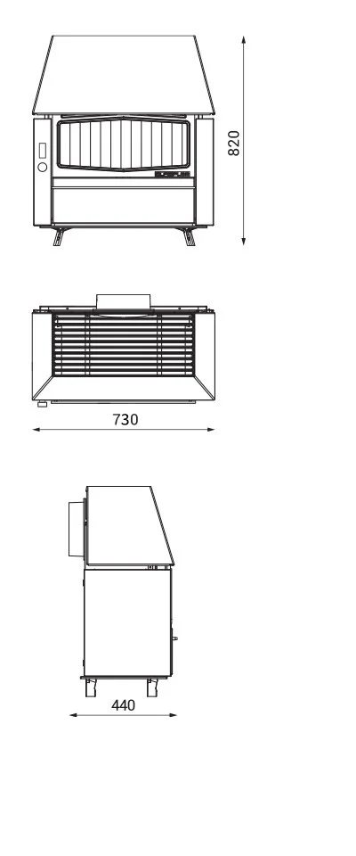 23886-Spec Alfa Plam Kamin Za Etažno Grijanje Rustik