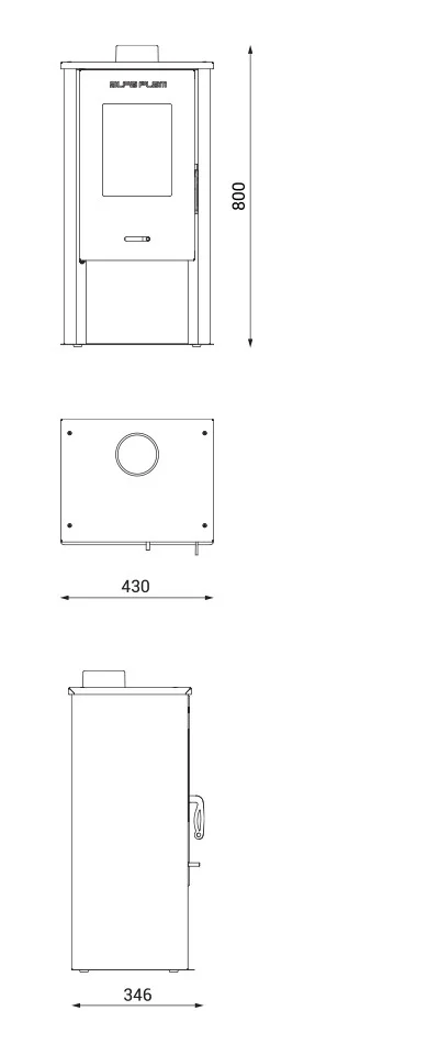 26127-Spec Alfa Plam Peć Na Čvrsto Gorivo Tara