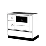 Alfa Plam štednjak za etažno grijanje ALFA 90 HET