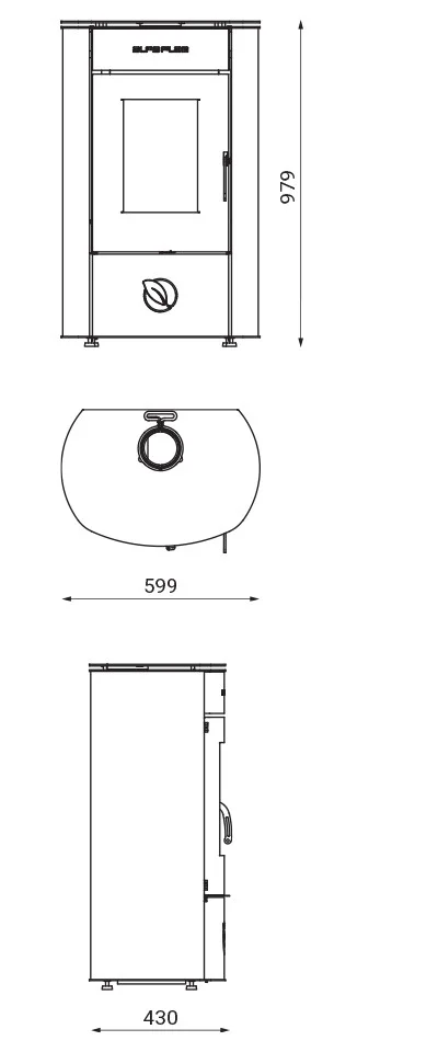 Alfa-Gala-Spec Alfa Plam Peć Na Čvrsto Gorivo Gala