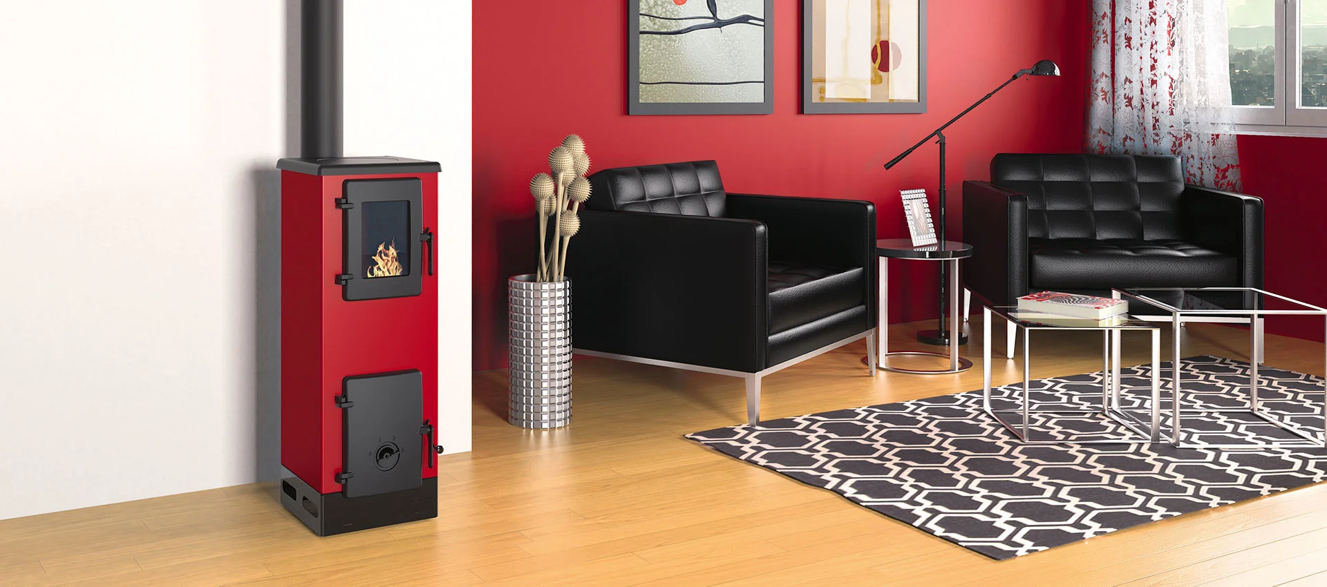 Alfa-Vulkan-S-Header Alfa Plam Peć Na Čvrsto Gorivo Vulkan S