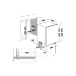 Indesit ugradna mašina za pranje posuđa 60 cm - D2I HD524 A - Image 5