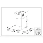 Faber ostrvska napa T-Light Isola EV8+ X A100 - Image 3