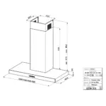 Faber zidna napa T-Dark A90 NG - Image 3