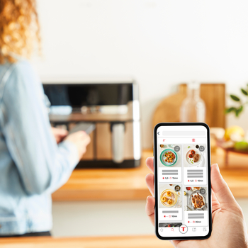 Ey905D10-Desc-5 Tefal Dual Easy Fry Airfryer - Ey905D10