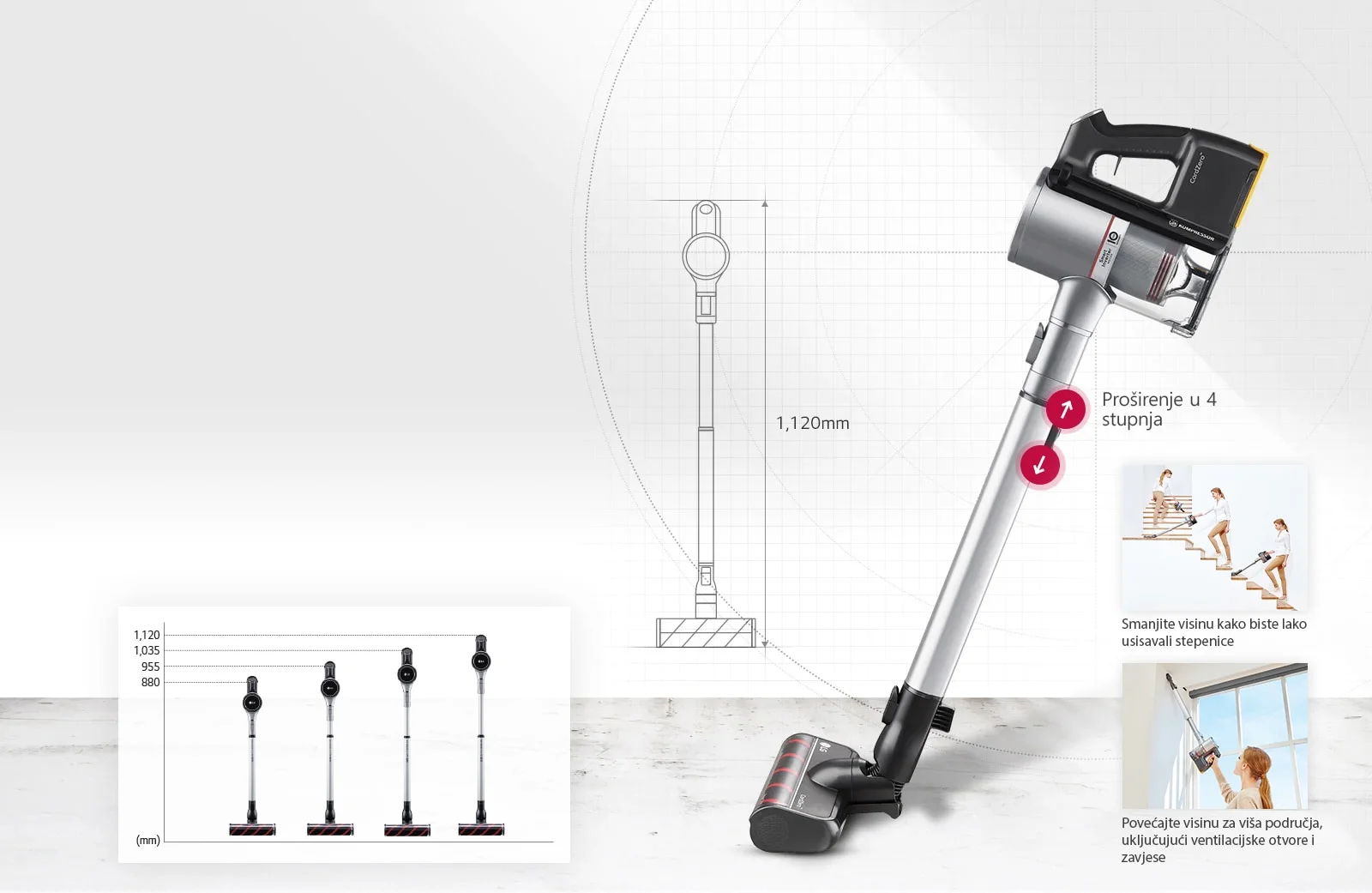 Lg Bežični Štapni Usisivač A9K-Core3S 7 Lg Bežični Štapni Usisivač A9K-Core3S