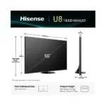 Hisense televizor ULED MiniLED 4K UHD Smart TV 55U8Q - Image 2