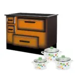 Alfa Plam štednjak ALFA 55 DE LUX Desni + Metalac set Harmonija