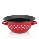 Metalac vangla BIJELE TUFNE NA CRVENOM 28cm/5lit
