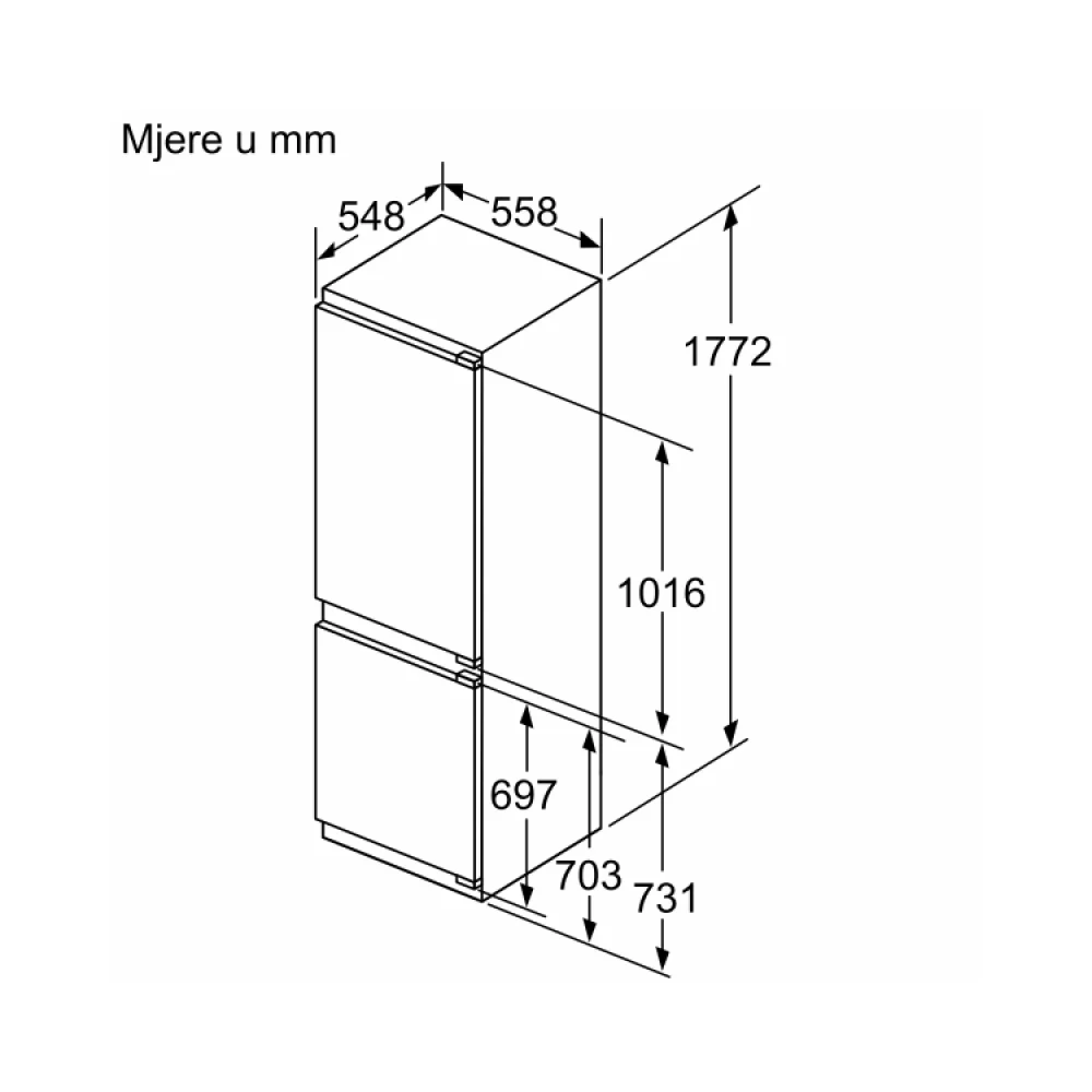 Bosch Frižider Ugradni Kin86Add0  Image 12