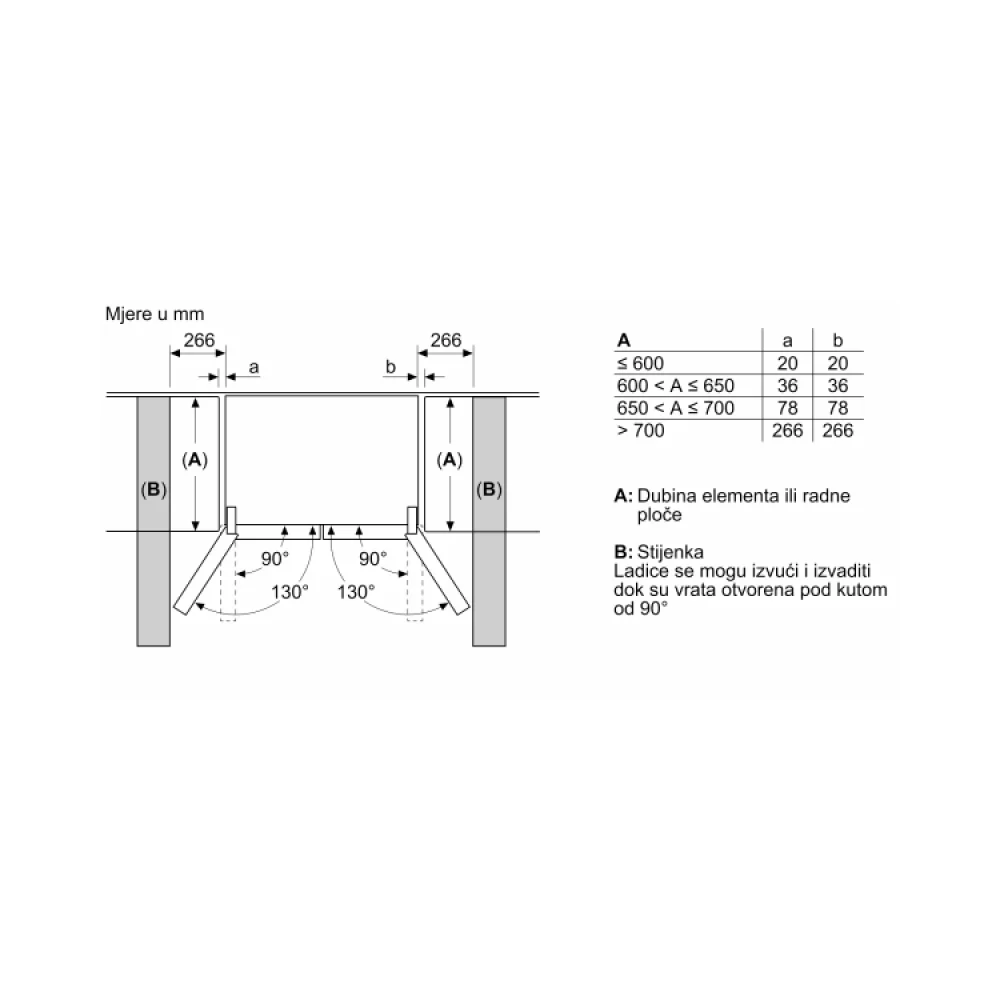 Bosch Frižider Sa Francuskim Vratima 547L189  Image 18