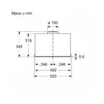 Bosch potpuno ugradna napa DLN56AC50 - Image 8