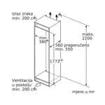 Bosch ugradni zamrzivač GIN81VEE0 - Image 8